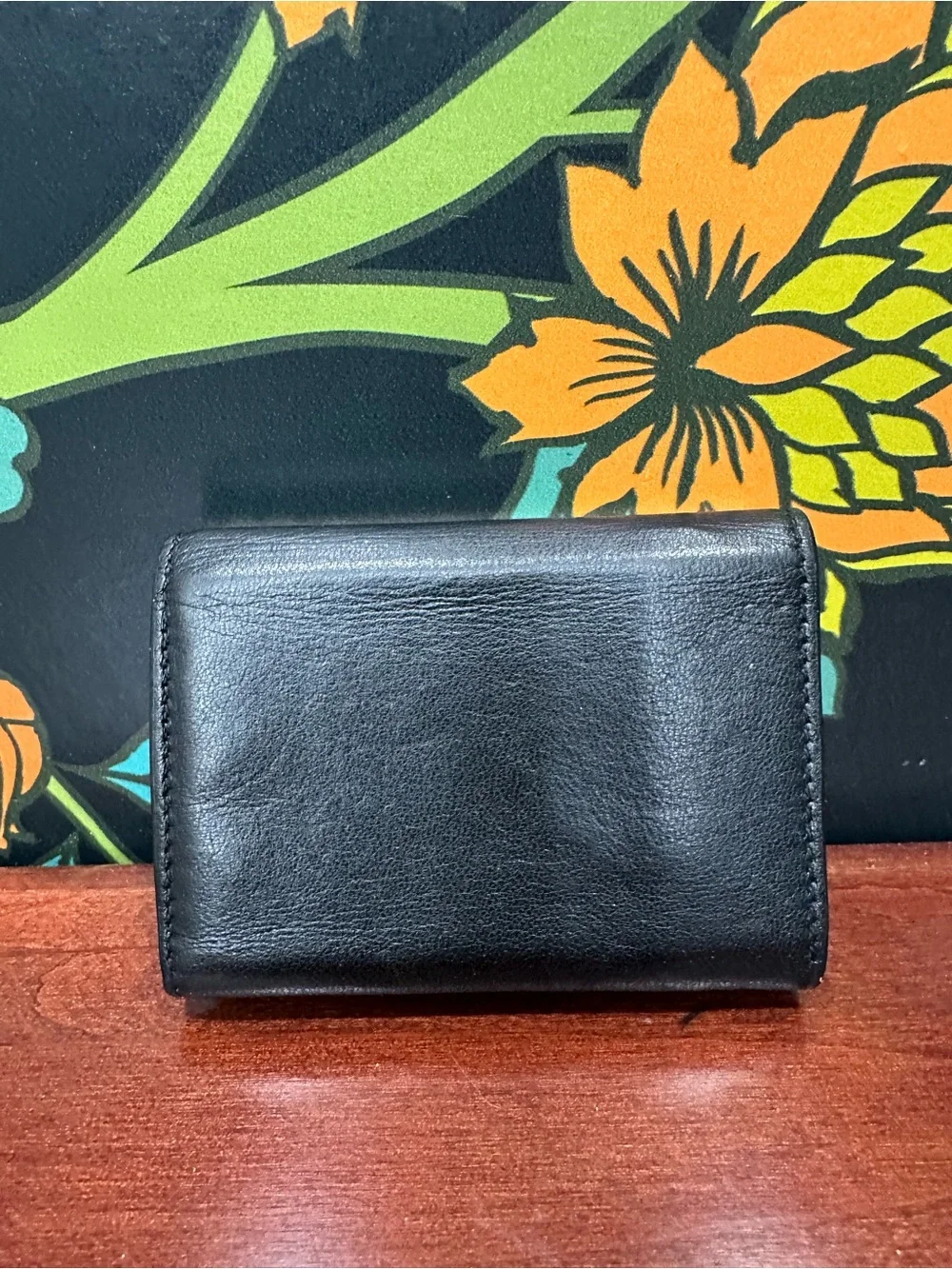 Saint Laurent Paris Python Compact Trifold Wallet Cream Black Exotic Leather - Picture 5 of 11